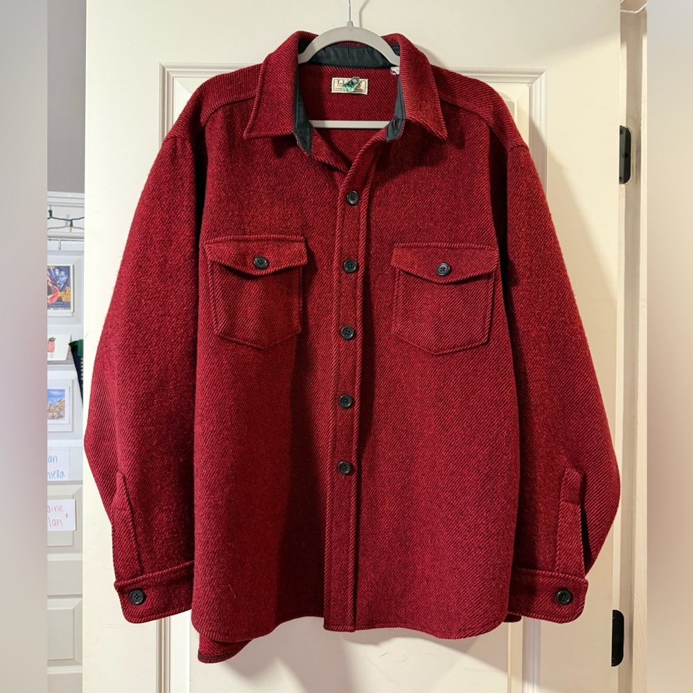 L.L.Bean “Northwoods” wool button up shirt jacket